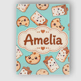Personalised Name Cute Kawaii Cookies and Custom  Unique Gift Idea Elegant Feature Canvas Wall Art Print Decor Picture Ready to Hang