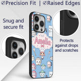 Kawaii Chef Girl Cooking Utensils Printed Design Custom Name Protective Phone Case Mobile Cover Durable Everyday Smartphone Shock Resistant