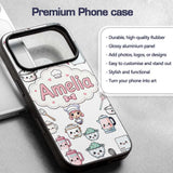 Cute Kawaii Chef Girl Cooking Printed Design Custom Name Protective Phone Case Mobile Cover Durable Everyday Smartphone Shock Resistant