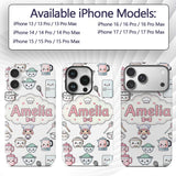 Cute Kawaii Chef Girl Cooking Printed Design Custom Name Protective Phone Case Mobile Cover Durable Everyday Smartphone Shock Resistant