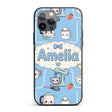 Cute Kawaii Mixer Kettle Fruits Printed Design Custom Name Protective Phone Case Mobile Cover Durable Everyday Smartphone Shock Resistant
