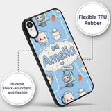 Cute Kawaii Mixer Kettle Fruits Printed Design Custom Name Protective Phone Case Mobile Cover Durable Everyday Smartphone Shock Resistant