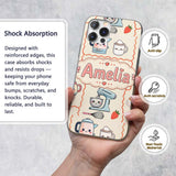 Cute Kawaii Mixer Kettle Fruits Cream Background Custom Name Protective Phone Case Mobile Cover Durable Everyday Smartphone Shock Resistant
