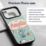 Cute Kawaii Mixer Kettle Fruits Mint Background Custom Name Protective Phone Case Mobile Cover Durable Everyday Smartphone Shock Resistant