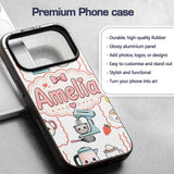 Cute Kawaii Mixer Kettle Fruits Printed Design Custom Name Protective Phone Case Mobile Cover Durable Everyday Smartphone Shock Resistant