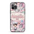 Cute Kawaii Baking Girl Appliances Utensils Soft Custom Name Protective Phone Case Mobile Cover Durable Everyday Smartphone Shock Resistant