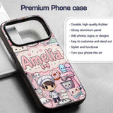 Cute Kawaii Baking Girl Appliances Utensils Soft Custom Name Protective Phone Case Mobile Cover Durable Everyday Smartphone Shock Resistant
