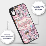Cute Kawaii Baking Girl Appliances Utensils Light Custom Name Protective Phone Case Mobile Cover Durable Everyday Smartphone Shock Resistant