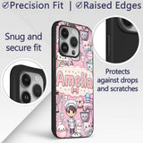 Cute Kawaii Baking Girl Appliances Utensils Light Custom Name Protective Phone Case Mobile Cover Durable Everyday Smartphone Shock Resistant