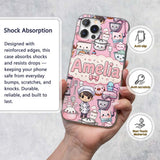 Cute Kawaii Baking Girl Appliances Utensils Light Custom Name Protective Phone Case Mobile Cover Durable Everyday Smartphone Shock Resistant