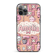 Cute Kawaii Appliances Mixer Toaster Blender Custom Name Protective Phone Case Mobile Cover Durable Everyday Smartphone Shock Resistant