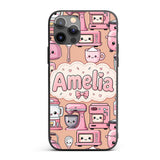 Cute Kawaii Appliances Mixer Toaster Blender Custom Name Protective Phone Case Mobile Cover Durable Everyday Smartphone Shock Resistant