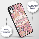 Cute Kawaii Appliances Mixer Toaster Blender Custom Name Protective Phone Case Mobile Cover Durable Everyday Smartphone Shock Resistant