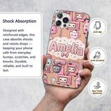 Cute Kawaii Appliances Mixer Toaster Blender Custom Name Protective Phone Case Mobile Cover Durable Everyday Smartphone Shock Resistant