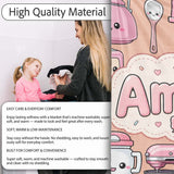 Cute Kawaii  Appliances Mixer Toaster Blender Peach  Personalised Custom Name Super Soft Fleece Blanket Bed Sofa Throw