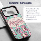 Cute Kawaii Appliances Mixer Toaster Blender Mint Custom Name Protective Phone Case Mobile Cover Durable Everyday Smartphone Shock Resistant