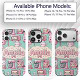 Cute Kawaii Appliances Mixer Toaster Blender Mint Custom Name Protective Phone Case Mobile Cover Durable Everyday Smartphone Shock Resistant