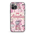 Cute Kawaii Appliances Mixer Toaster Blender Teal Custom Name Protective Phone Case Mobile Cover Durable Everyday Smartphone Shock Resistant