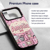 Cute Kawaii Appliances Mixer Toaster Blender Custom Name Protective Phone Case Mobile Cover Durable Everyday Smartphone Shock Resistant