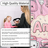 Cute Kawaii  Appliances Mixer Toaster Blender Blush Pink  Personalised Custom Name Super Soft Fleece Blanket Bed Sofa Throw