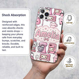 Cute Kawaii Appliances Mixer Toaster Blender Custom Name Protective Phone Case Mobile Cover Durable Everyday Smartphone Shock Resistant