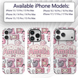 Cute Kawaii Appliances Mixer Toaster Blender Custom Name Protective Phone Case Mobile Cover Durable Everyday Smartphone Shock Resistant