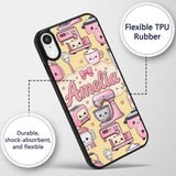 Cute Kawaii Appliances Mixer Toaster Blender Custom Name Protective Phone Case Mobile Cover Durable Everyday Smartphone Shock Resistant