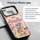Cute Kawaii Appliances Mixer Toaster Blender Custom Name Protective Phone Case Mobile Cover Durable Everyday Smartphone Shock Resistant