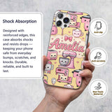 Cute Kawaii Appliances Mixer Toaster Blender Custom Name Protective Phone Case Mobile Cover Durable Everyday Smartphone Shock Resistant