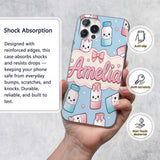 Cute Kawaii Sugar Jar Bottles with Printed Design Custom Name Protective Phone Case Mobile Cover Durable Everyday Smartphone Shock Resistant