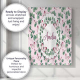 Personalised Name Kawaii Donut Cake Cupcake Custom  Bespoke Interior Contemporary Canvas Wall Art Print Decor Picture Ready to Hang