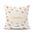 Custom Name Cute Cartoon Dogs Playful Pet Seamless Pattern for Square Filled Cushion Throw Pillow Sofa Bed Home Decor Zip Washable UK Made