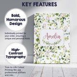 Personalised Name Watercolor Butterflies Custom  Unique Gift Idea Elegant Feature Canvas Wall Art Print Decor Picture Ready to Hang