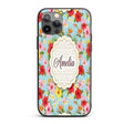 Tropical Hibiscus Bird of Paradise Printed Design Custom Name Protective Phone Case Mobile Cover Durable Everyday Smartphone Shock Resistant