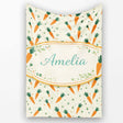 Minimal Carrot Toss Vegetable Seamless Pattern Beautiful Coffee Cup  Personalised Custom Name Super Soft Fleece Blanket Bed Sofa Throw