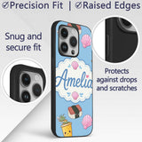 Cute Summer Chihuahua Dog Cartoon Printed Design Custom Name Protective Phone Case Mobile Cover Durable Everyday Smartphone Shock Resistant
