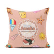 Custom Name Summer Chihuahua Dog Sunglasses Kawaii Beach Pattern Square Filled Cushion Throw Pillow Sofa Bed Home Decor Zip Washable UK Made