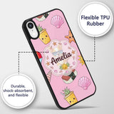 Summer Chihuahua Dog Sunglasses Kawaii Beach Icon Custom Name Protective Phone Case Mobile Cover Durable Everyday Smartphone Shock Resistant