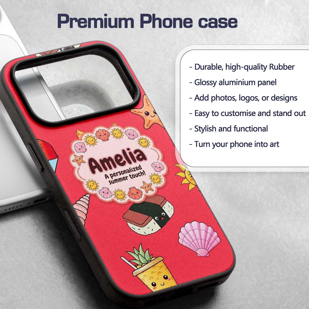Summer Chihuahua Dog Sunglasses Kawaii Beach Red Custom Name Protective Phone Case Mobile Cover Durable Everyday Smartphone Shock Resistant