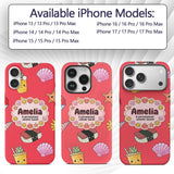 Summer Chihuahua Dog Sunglasses Kawaii Beach Red Custom Name Protective Phone Case Mobile Cover Durable Everyday Smartphone Shock Resistant