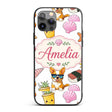 Summer Chihuahua Dog Sunglasses Kawaii Beach Grey Custom Name Protective Phone Case Mobile Cover Durable Everyday Smartphone Shock Resistant