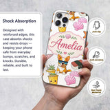 Summer Chihuahua Dog Sunglasses Kawaii Beach Grey Custom Name Protective Phone Case Mobile Cover Durable Everyday Smartphone Shock Resistant