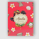 Personalised Name Cute Hawaiian Girl Hula Custom  Unique Gift Idea Elegant Feature Canvas Wall Art Print Decor Picture Ready to Hang