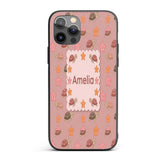 Cute Sea Turtles And Starfish Printed Design Custom Name Protective Phone Case Mobile Cover Durable Everyday Smartphone Shock Resistant