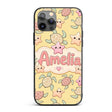 Cute Sea Turtles And Starfish Kawaii Yellow Ocean Custom Name Protective Phone Case Mobile Cover Durable Everyday Smartphone Shock Resistant