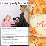 Cute Autumn Fox Cartoon Animal Pattern Stylish Everyday  Lovely  Personalised Custom Name Super Soft Fleece Blanket Bed Sofa Throw