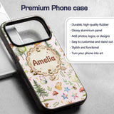 Woodland Deer Owl Mushrooms and Stars on Soft Custom Name Protective Phone Case Mobile Cover Durable Everyday Smartphone Shock Resistant