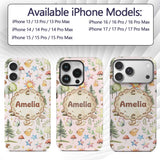Woodland Deer Owl Mushrooms and Stars on Soft Custom Name Protective Phone Case Mobile Cover Durable Everyday Smartphone Shock Resistant