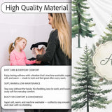 Watercolor Pine Tree Forest Woodland Nature on Light Grey Seamless  Personalised Custom Name Super Soft Fleece Blanket Bed Sofa Throw