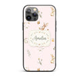 Watercolor Cute Bunny Rabbits Printed Design Custom Name Protective Phone Case Mobile Cover Durable Everyday Smartphone Shock Resistant